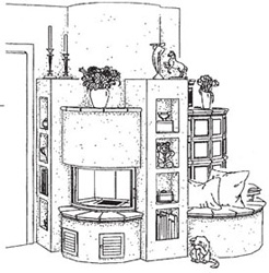 Eigenentwurf Kachelofen